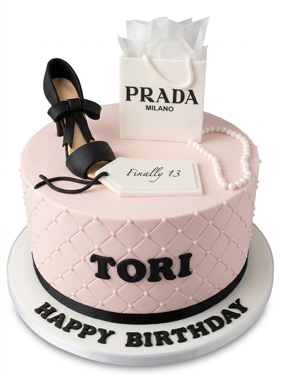 Prada Inspired High Heel Birthday Cake for Her
