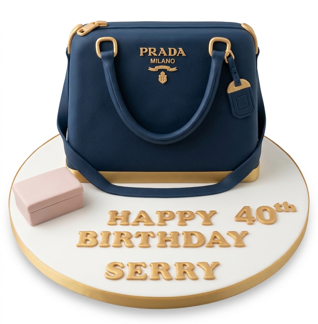Prada Handbag Birthday Cake for Her