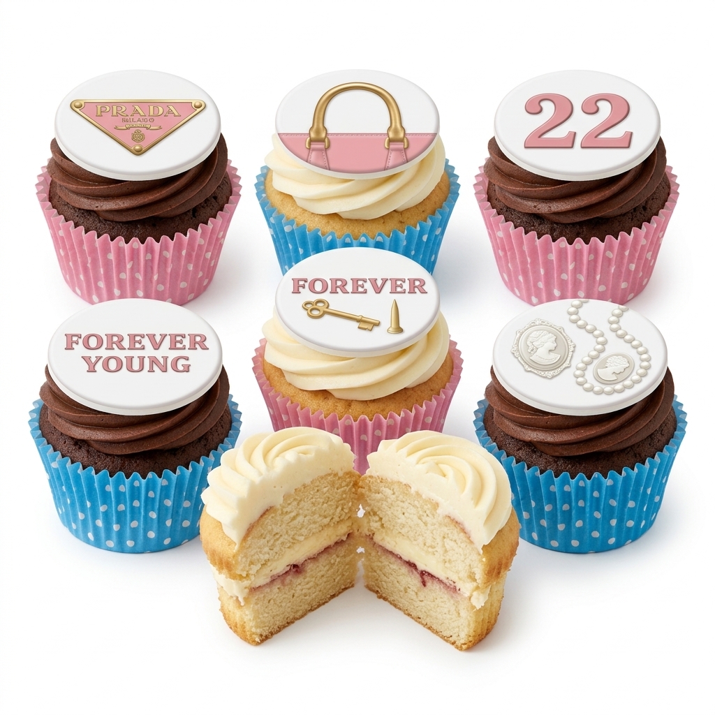 Designer Birthday Cupcakes for Her