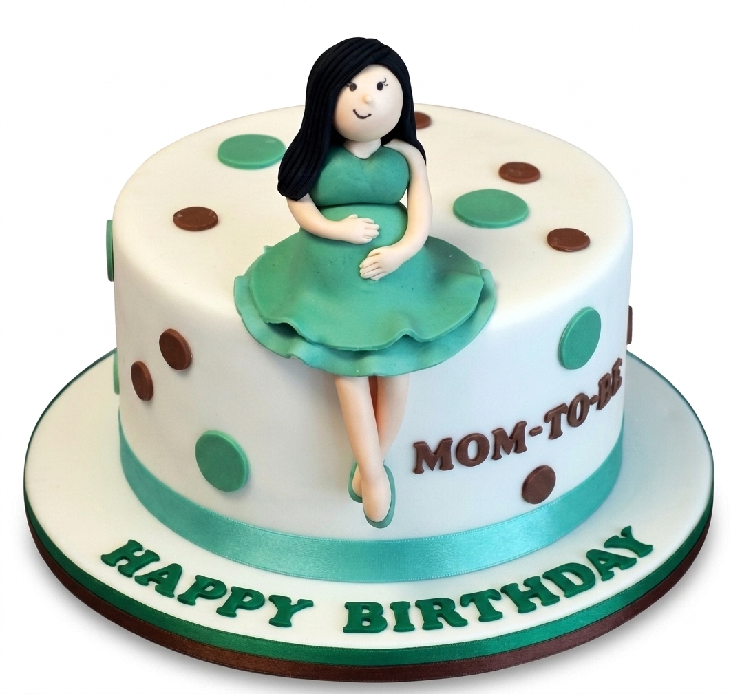 Mom-to-Be Baby Shower Cake