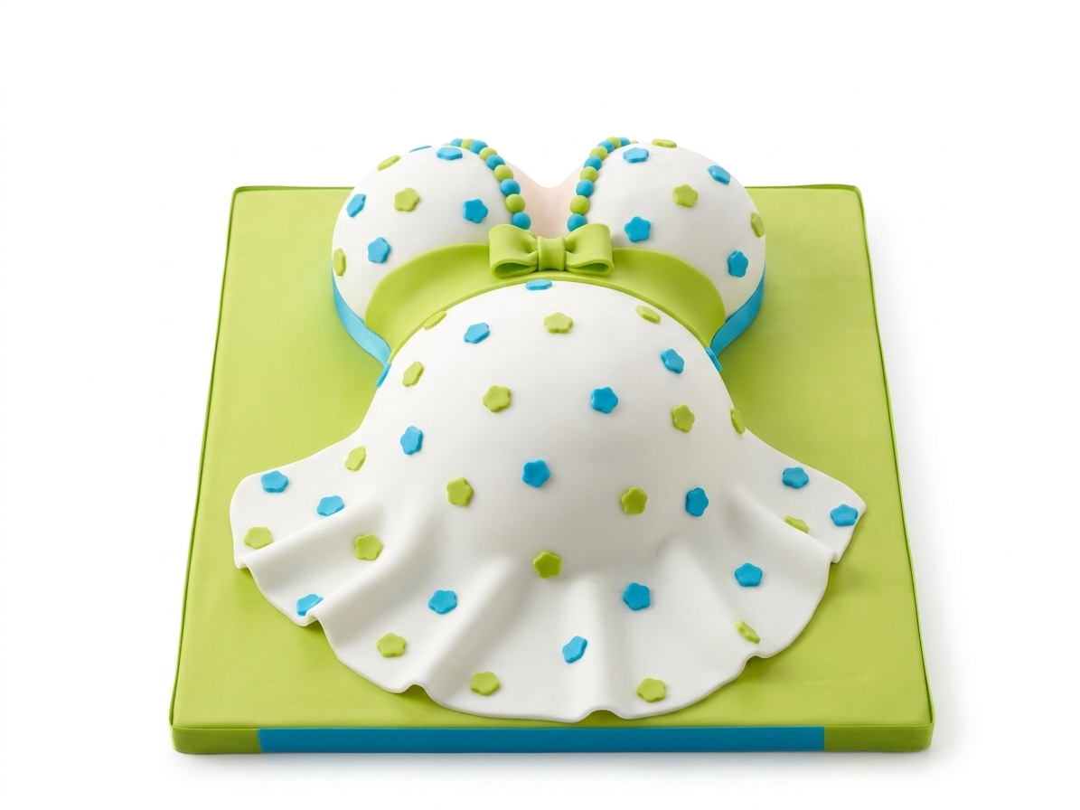 Baby Shower Belly Cake