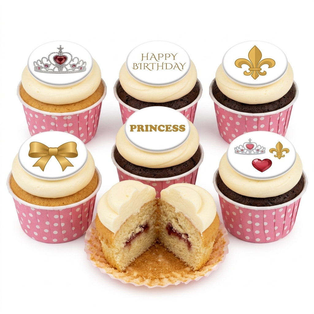 Princess Birthday Cupcakes for Girls