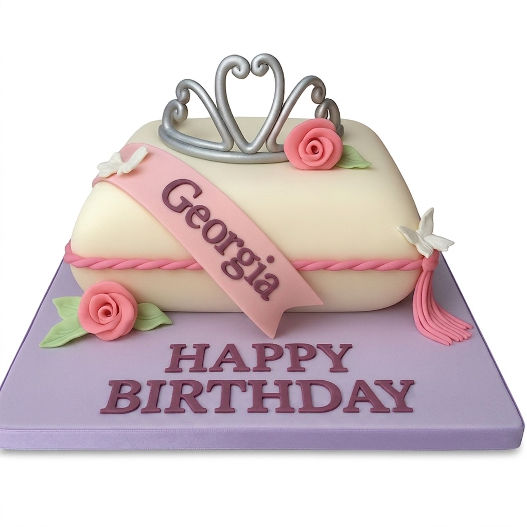 Princess Tiara Birthday Cake for Her