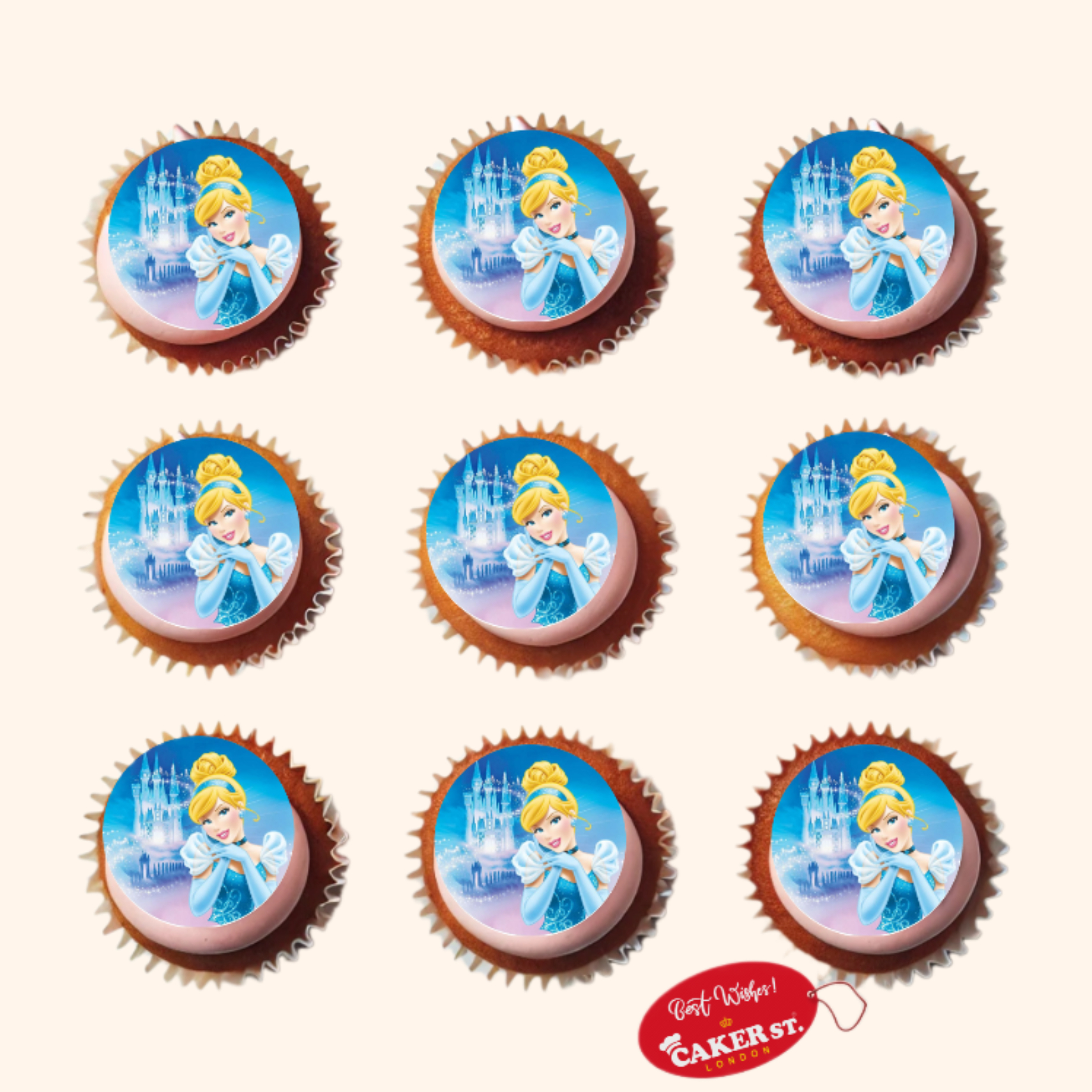 Princess Cinderella Themed Cupcakes 