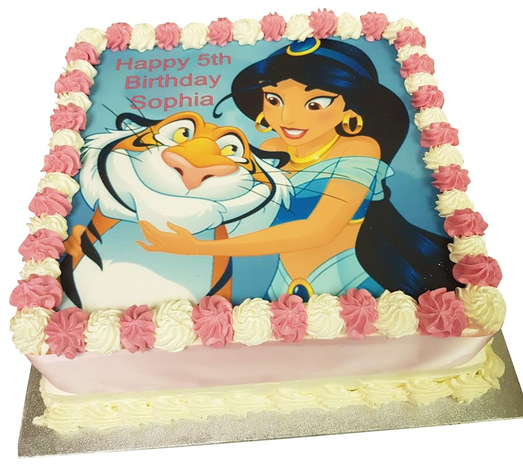 Princess Jasmine Fresh Cream Cake