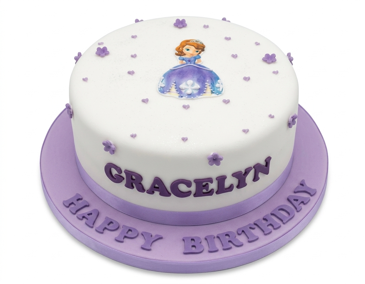Sofia the First Birthday Cake