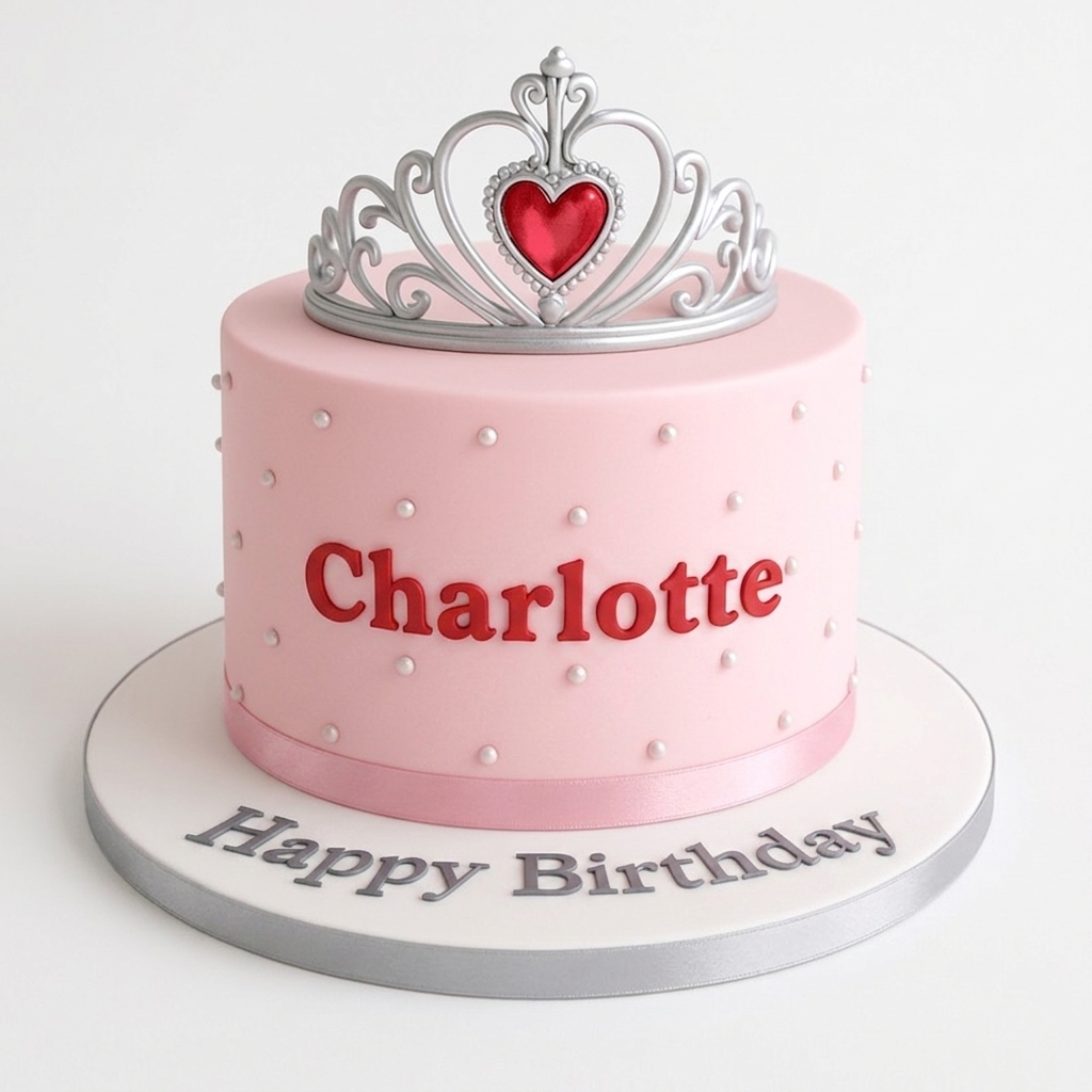 Princess Tiara Birthday Cake for Girls