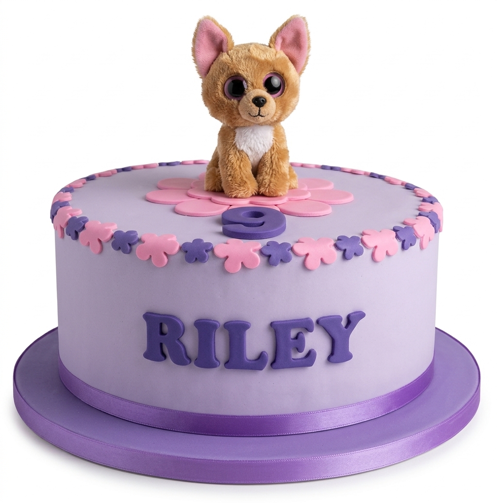 Cute Puppy Birthday Cake