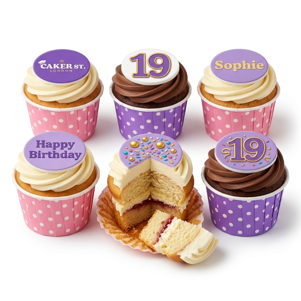 Personalised Birthday Cupcakes for Any Age