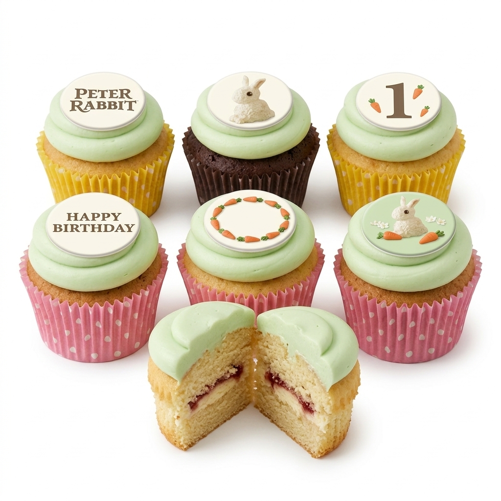 Peter Rabbit Birthday Cupcakes
