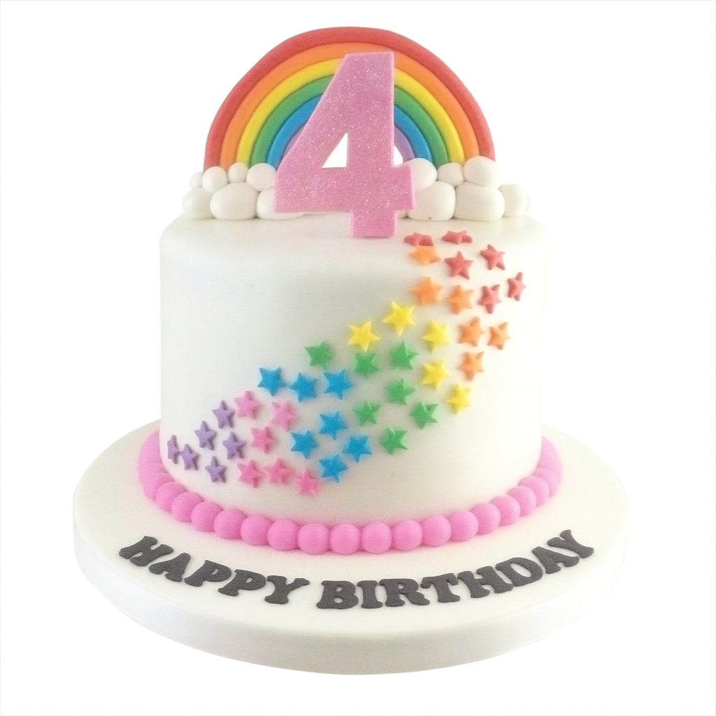 Rainbow Birthday Cake For Girls