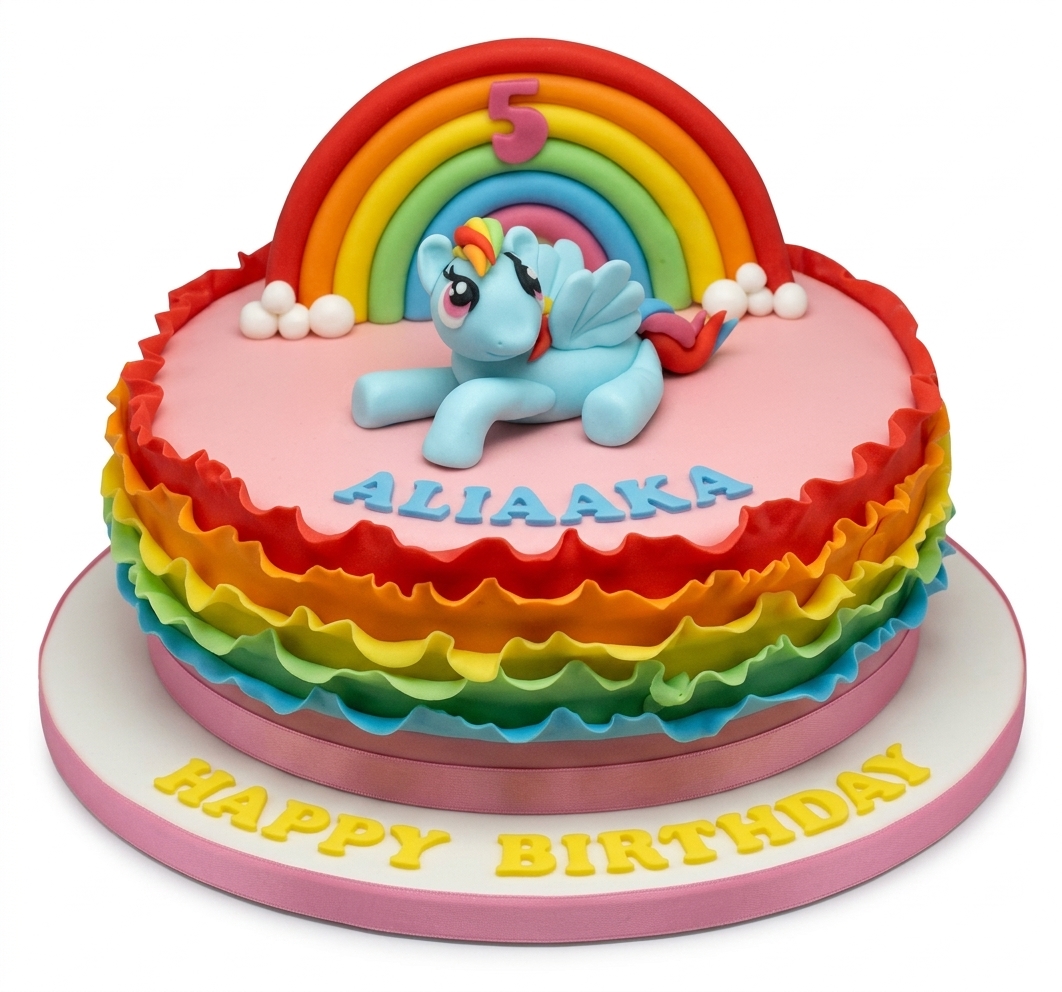 My Little Pony Rainbow Birthday Cake