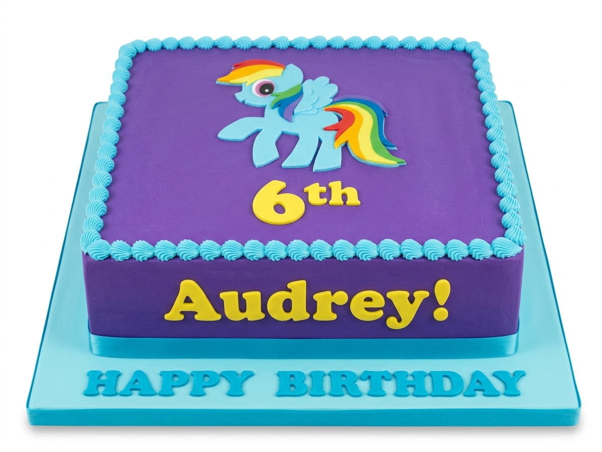 My Little Pony Rainbow Dash Birthday Cake