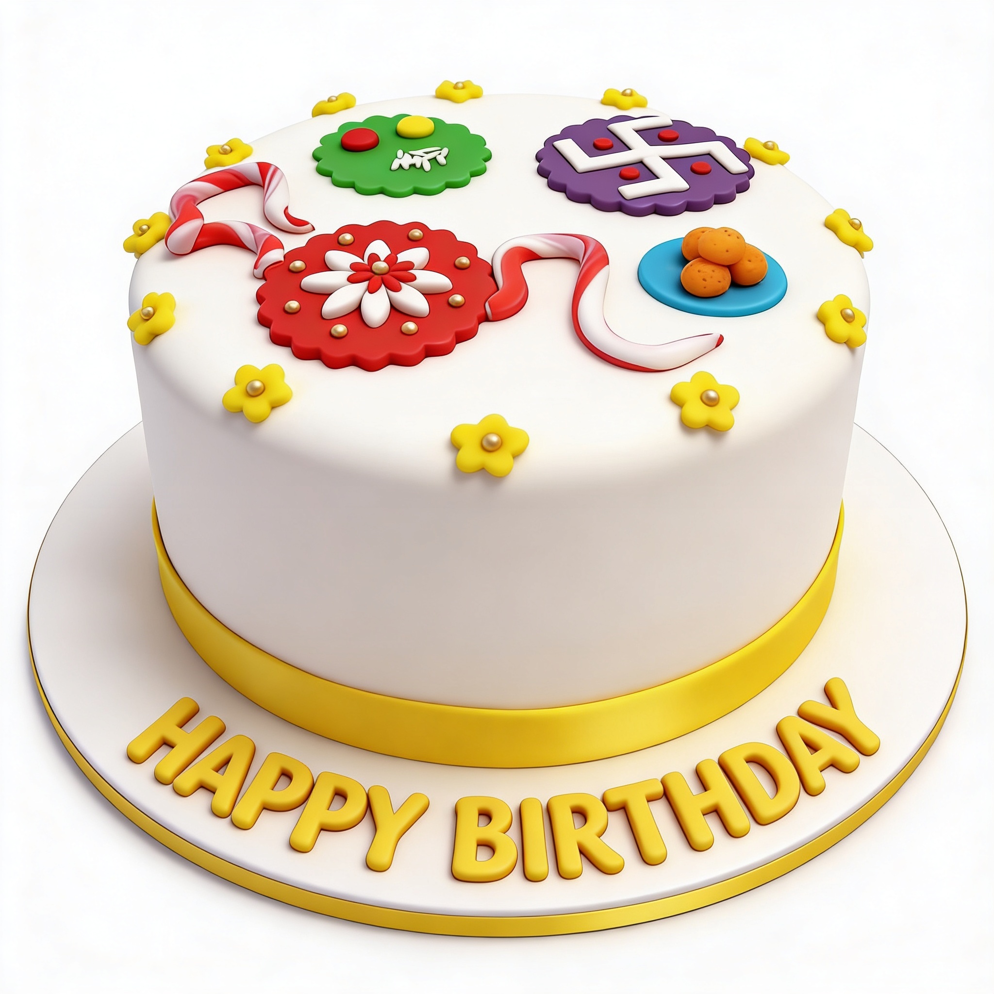 Indian Theme Birthday Cake
