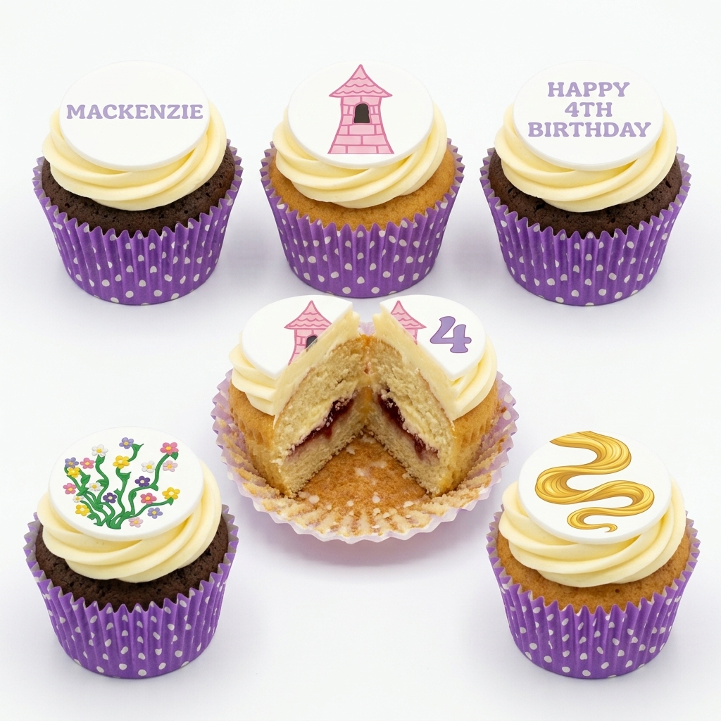 Princess Birthday Cupcakes for Girls