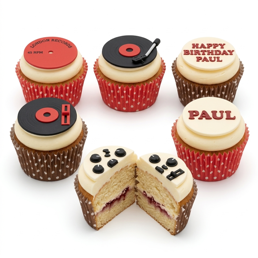 Music & Gaming Birthday Cupcakes