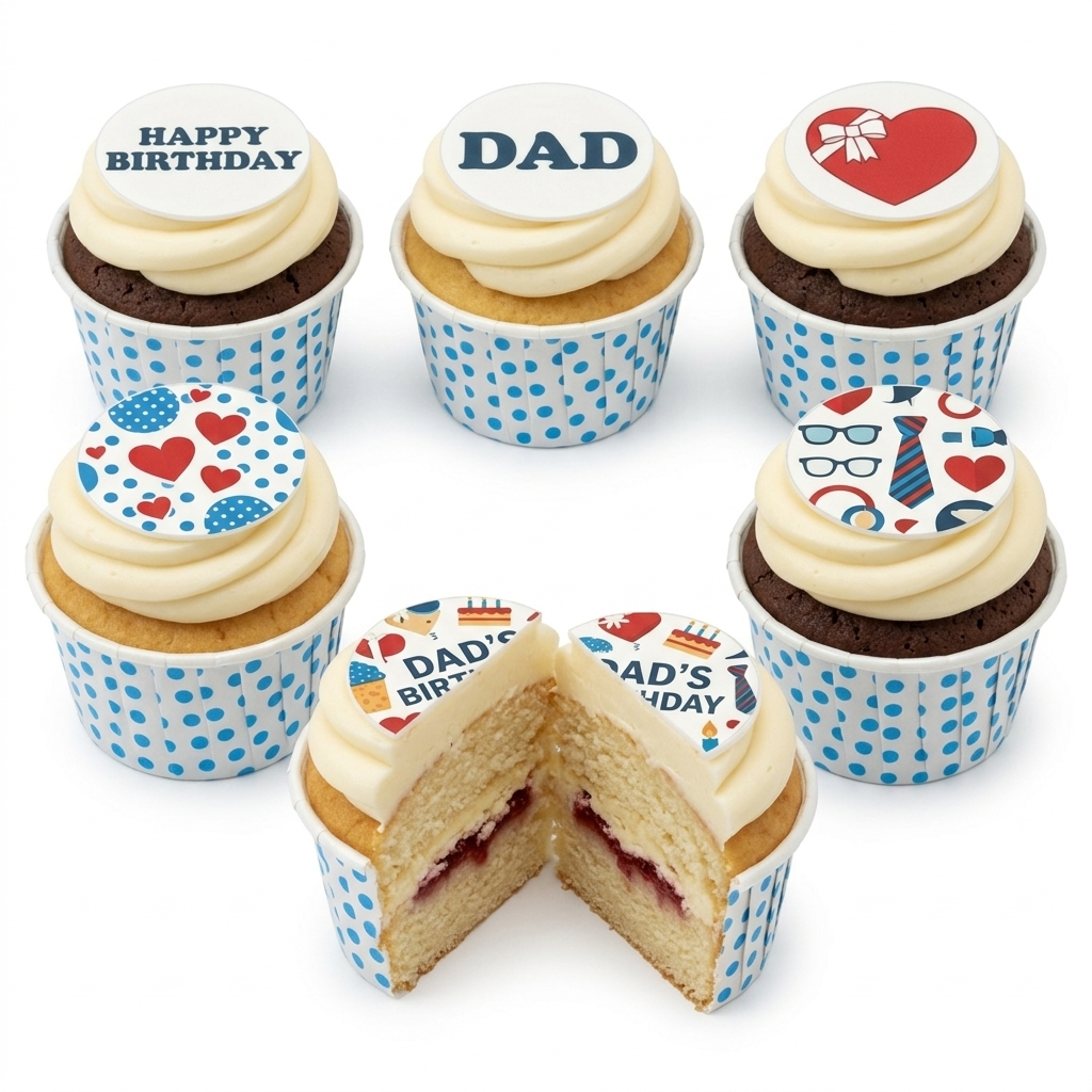 Dad's Birthday Cupcakes