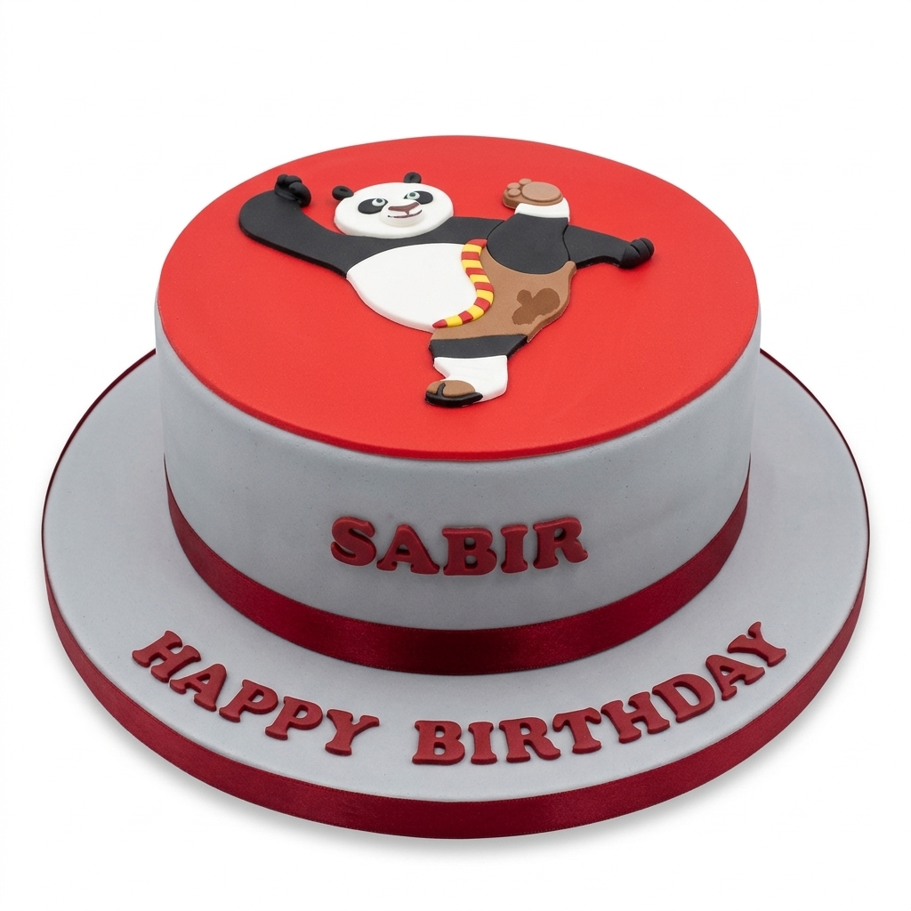 Kung Fu Panda Kids Birthday Cake