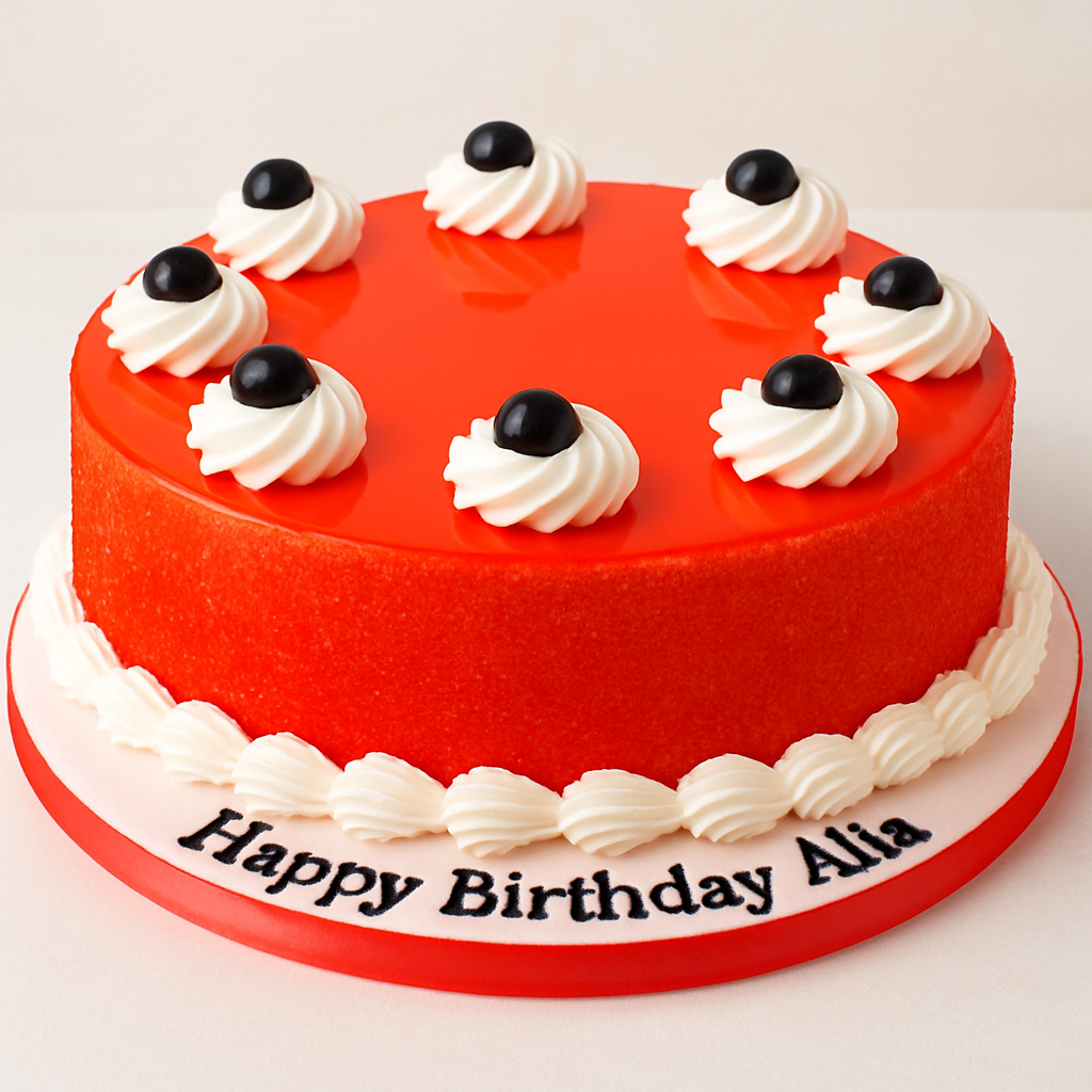 Red Velvet Fresh Cream Cake