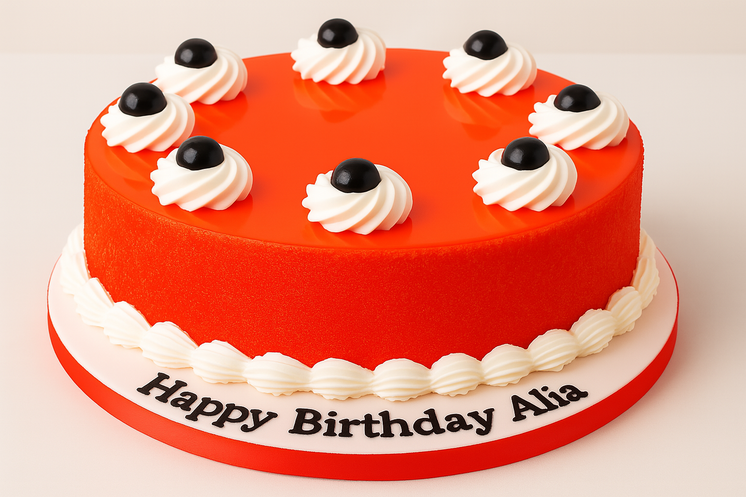 Red Velvet Fresh Cream Cake