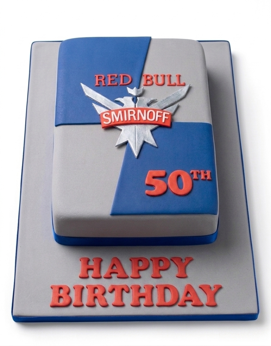 Branded Alcoholic Theme Birthday Cake