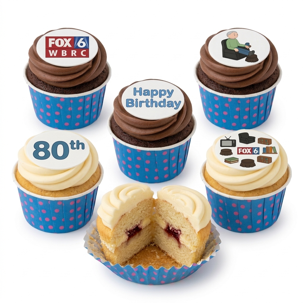 Senior Male Hobbies Birthday Cupcakes