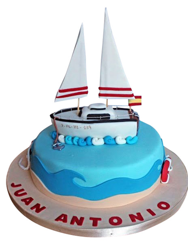 Buy Fondant Fishing Boat Cake Topper, Fondant Fishing Cupcake Topper, Dads  Birthday, Fishing, Birthday, 3D, Edible Online in India - Etsy