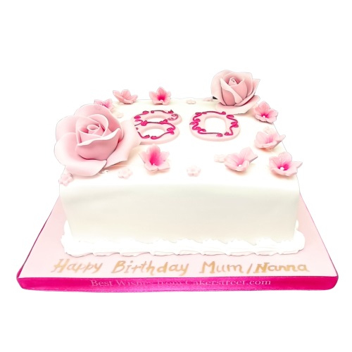 80th birthday cake ideas for best sale mom
