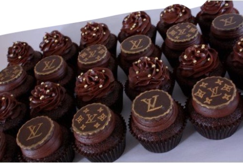 Louis Vuitton Cupcake Toppers 