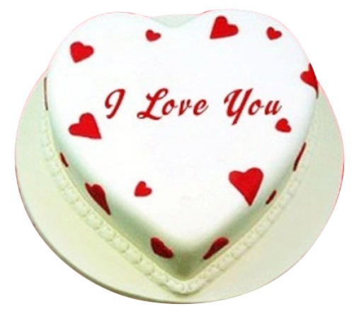 heart cake i love you