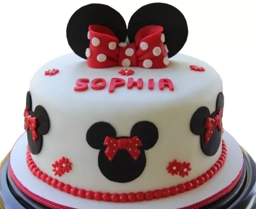 Minnie Mouse Birthday Cake Gluten Free Eggless Opitons