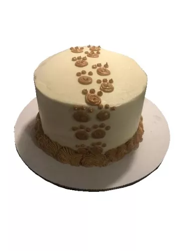 Paw Print Cake