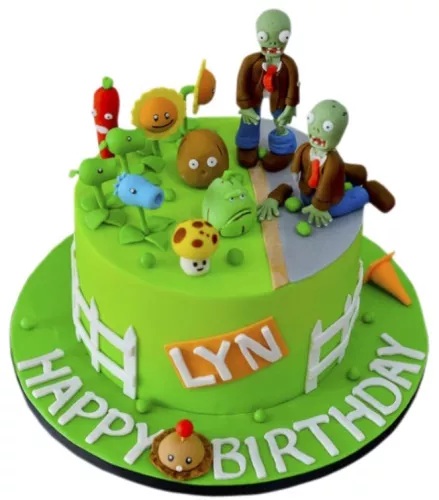 Plants Vs Zombies Cake