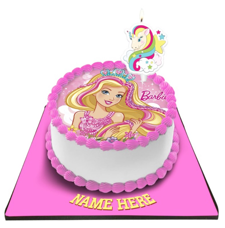 barbie unicorn birthday cake