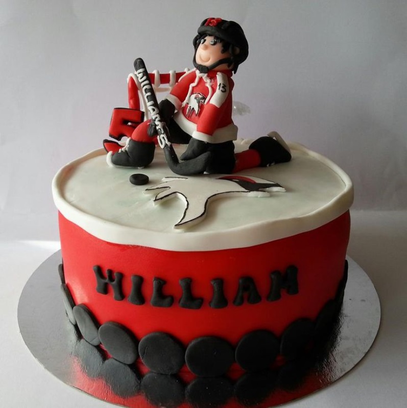 Boys Ice Hockey Cake