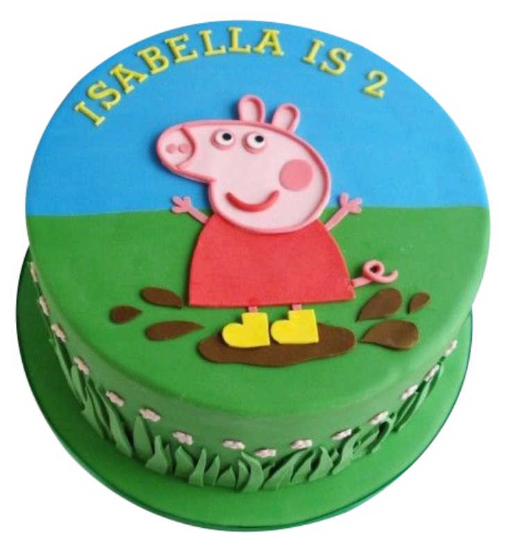 Peppa Pig Birthday Cake For Kids Egg Free And Gluten Free Sponge