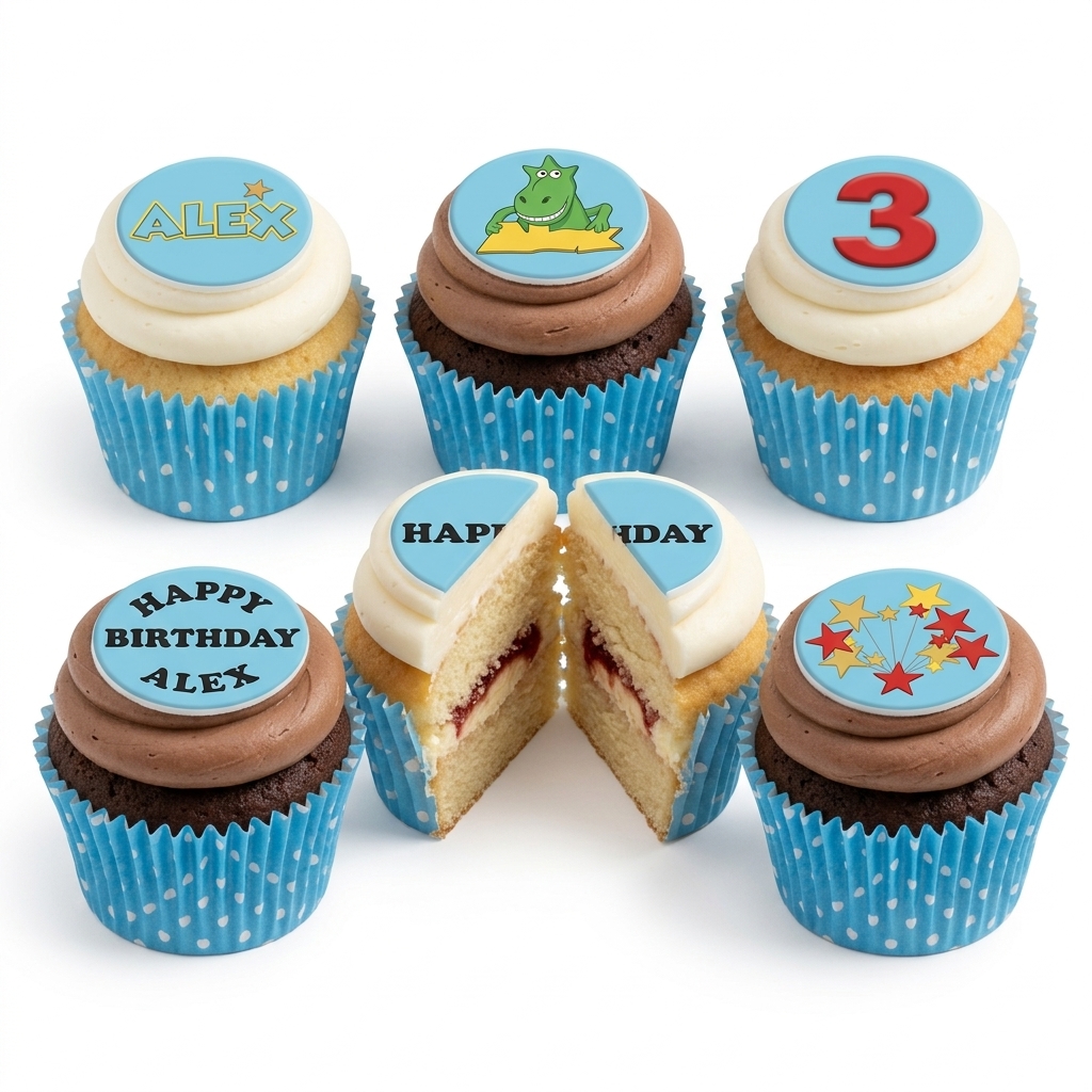 Roarsome Dinosaur Kids Birthday Cupcakes