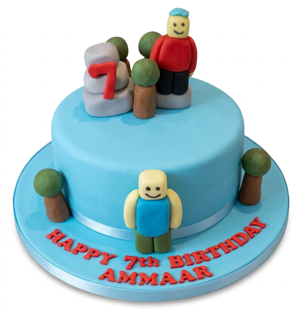 Roblox Style Gaming Birthday Cake