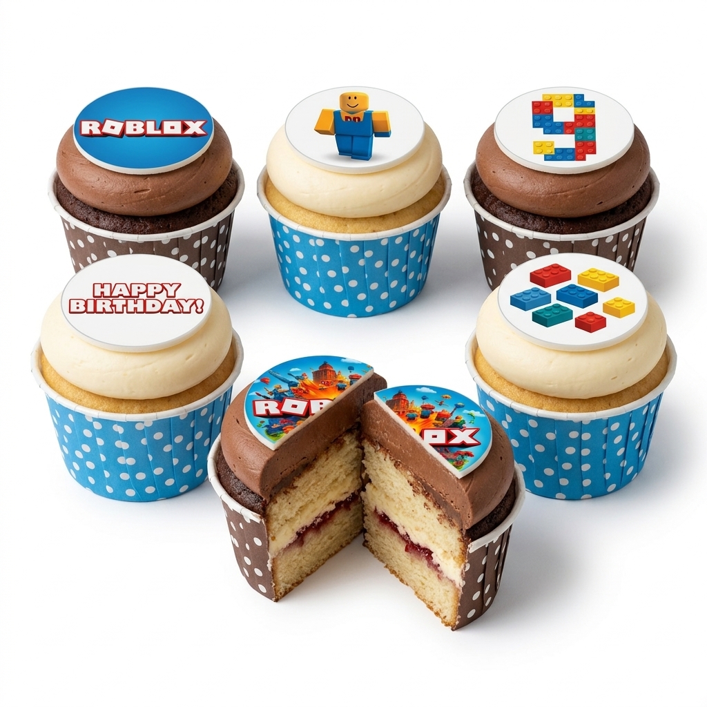 Roblox Gaming Birthday Cupcakes