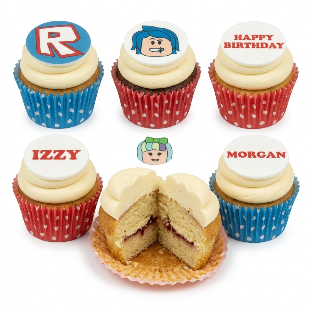 Roblox Gaming Birthday Cupcakes