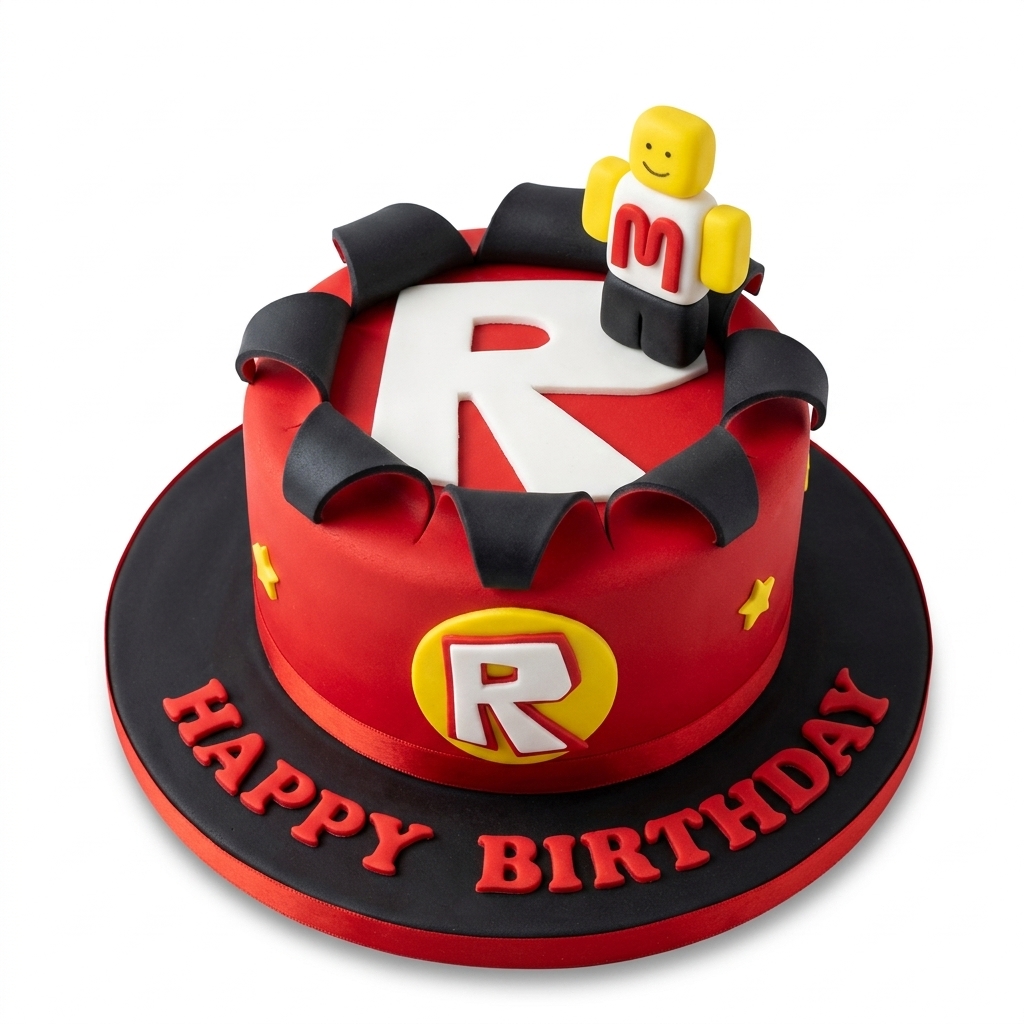 Roblox Theme Birthday Cake for Kids