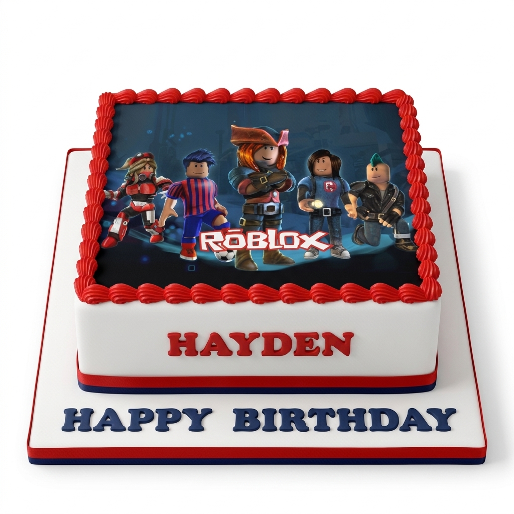Roblox Birthday Cake