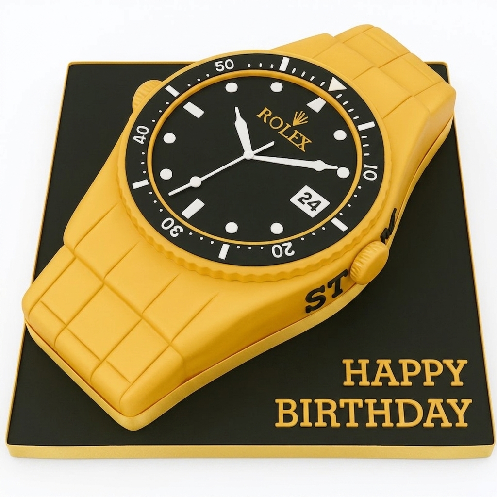 Rolex Watch Birthday Cake