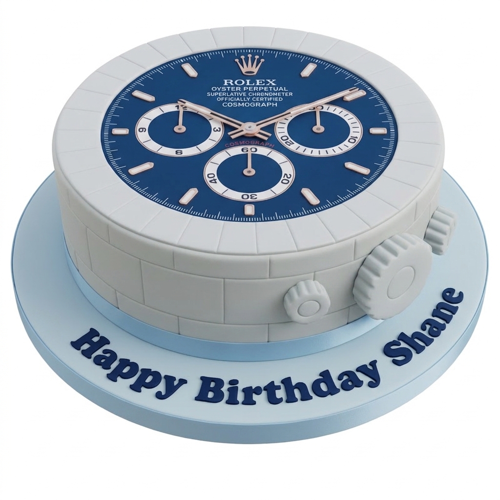 Rolex Watch Birthday Cake for Him