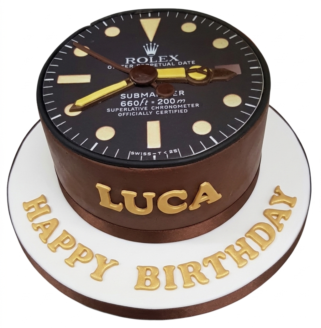 Rolex Watch Birthday Cake for Him