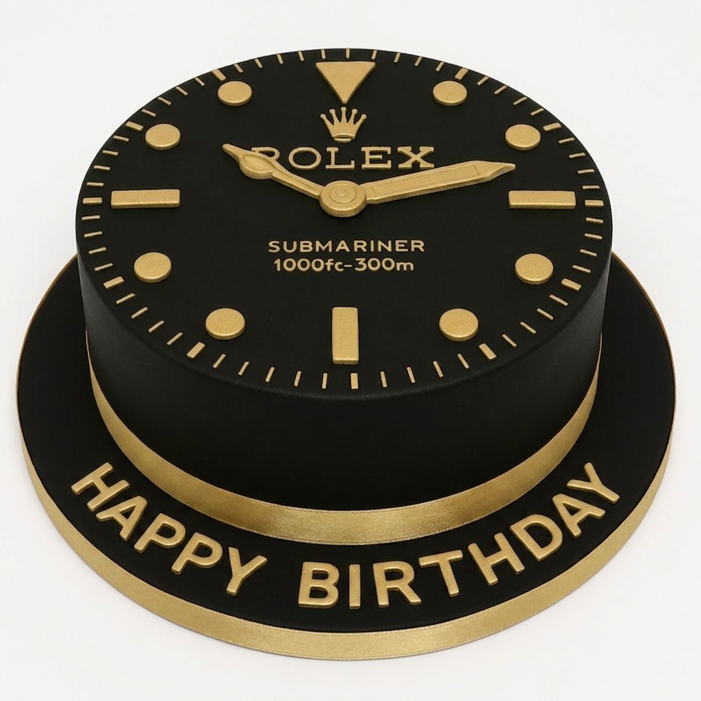 Rolex Watch Birthday Cake
