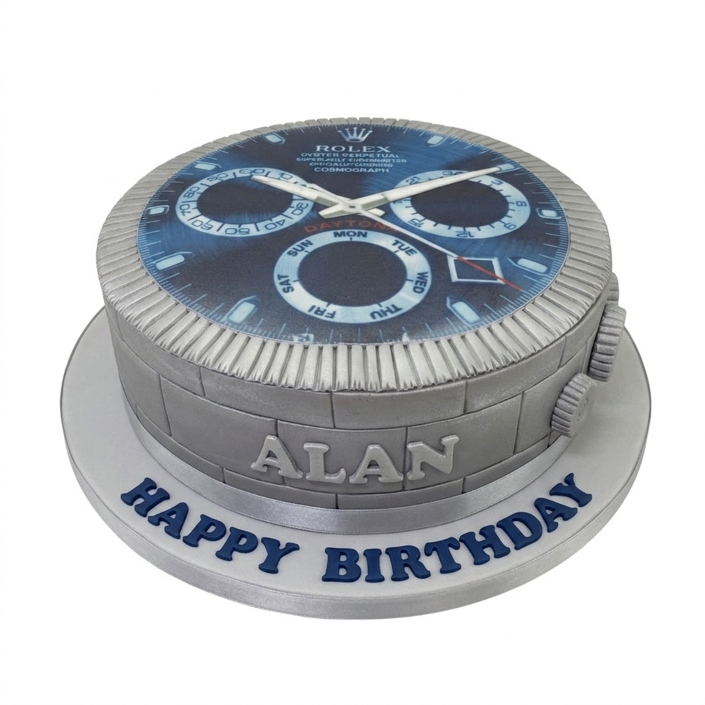 Rolex Watch Birthday Cake for Him