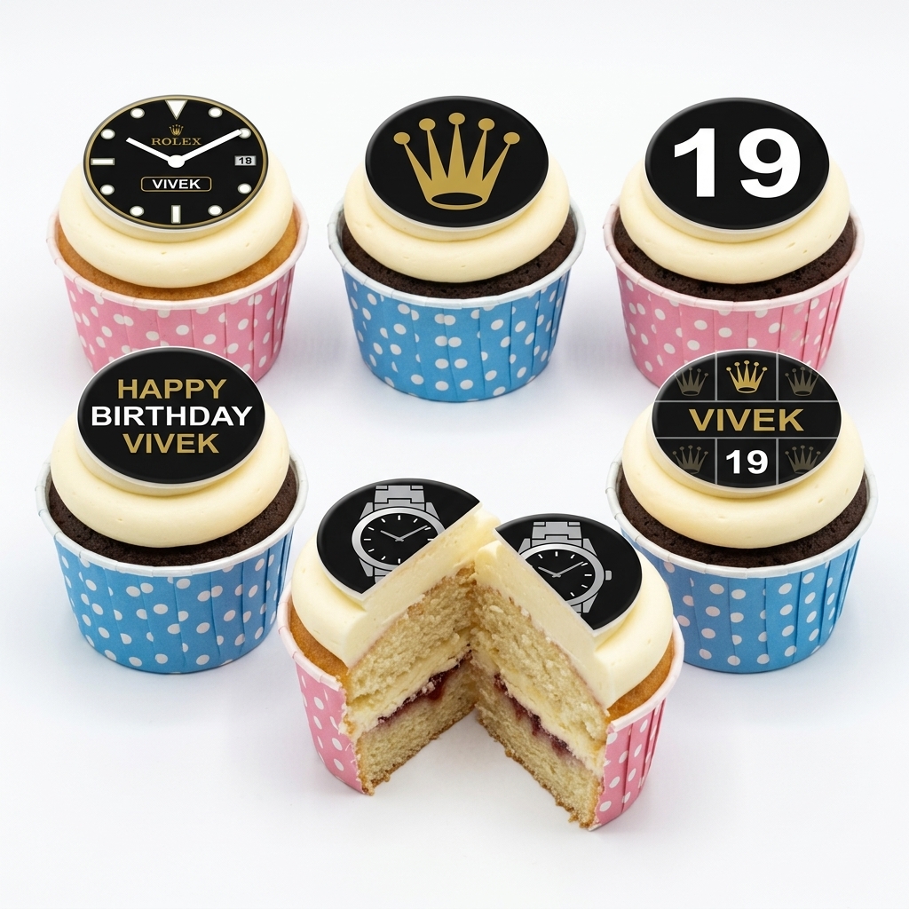 Rolex Theme Birthday Cupcakes for Him