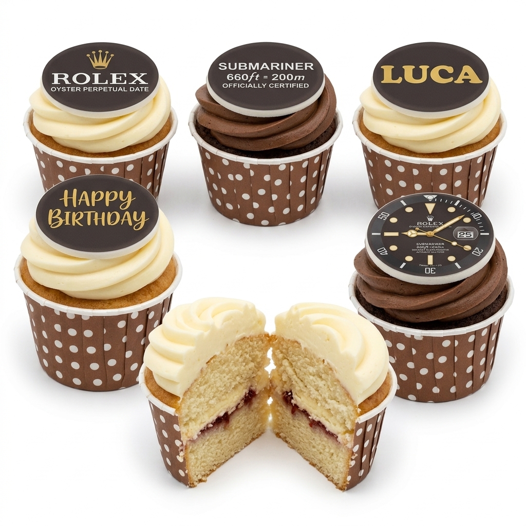 Rolex Theme Birthday Cupcakes for Him