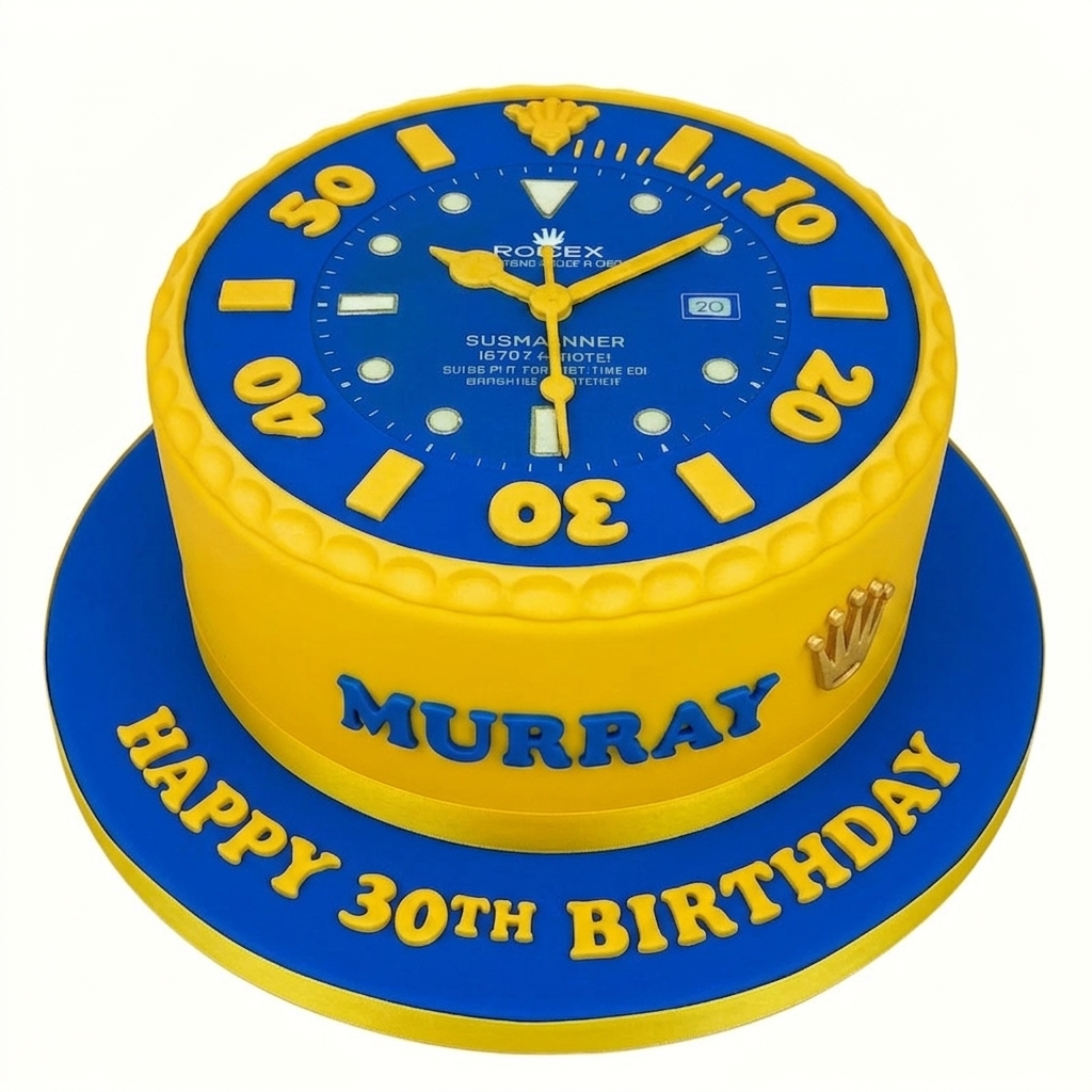 Rolex Watch Theme Birthday Cake for Him